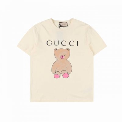 Gucci古驰 25Ss新款 趣味卡通系列印花圆领短袖 无感印花 早春系列高克重短袖 选用客供定制针织100%纯棉面打造,面料手感细腻，厚实有质感的纯棉布 高密