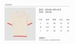 25春夏新款浅春系穿搭棉混纺针织polo衫短袖 面料：60%棉+40%羊毛 颜色：米色 尺寸：S-M-L 春夏新款！翻领polo领镂空毛巾绣质感撞色短袖针织衫