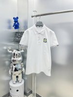 Fen*芬迪 2025Ss夏季新款Ff眼睛 字母刺绣翻领polo衫短袖 M 经典商务 高端男装的天花板级别的商务男款！ 简约时尚大气不失优雅，单穿内搭体面过人，