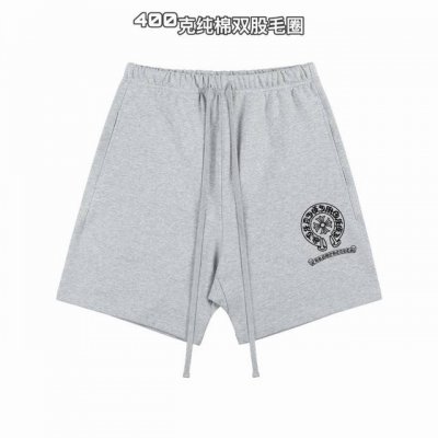克罗心Chrome Hearts基础款印花双股400克纯棉毛圈男女情侣款短裤 面料：独家定制面料采用400G纯棉毛圈面料市场找不到第二家，可以说一条短裤能穿5年