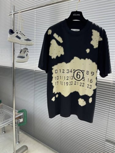 Mm6 马吉拉 2025Ss春夏新款半袖 爆款定制纯棉面料 重工洗水，面料舒适质感 码数：S-Xxl