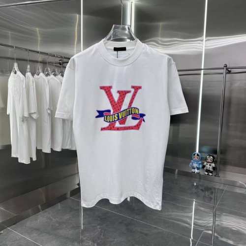 Lv 2025春夏新款短袖T恤 个性印花 男女同款宽松版 S M L Xl Xxl 五个码 黑色 白色
