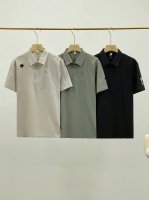 供 迪桑特*Descente*夏季新品男士休闲速干Olo拉链口袋设计！套头翻领Olo！ 速干材质，男士日常通勤搭配，绝对的黑科技产品，休闲商务运动优选，无缝压胶