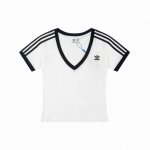 25Ss爆款Adidas 阿迪达斯刺绣V领休闲百搭时尚修身热门辣妹元气满满夏季踏青必备 热度超高-小红书同款各大博主同款- colour 白色 黑色 size