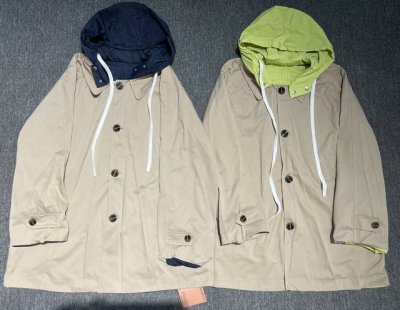 miu-W， ,双面冲锋衣外套，原版开发， 蓝 绿Sml，现货