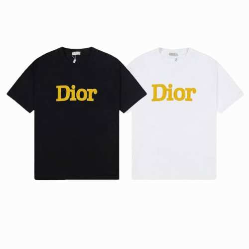 上新款号 D1044 dior 2025春夏新款首发专柜最新款短袖圆领T恤印花 -面料 280G双纱纯棉短袖 配套32支纯棉罗纹 原版面料 官方同款 男女同款