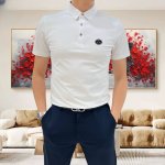 fd 芬迪2025春夏新款原单男士翻领短袖Polo衫T恤 爆款 简洁时尚百搭 高端品质 无缝包边 胸前烫印Logo图案设计 定制进口双股丝光珠地棉面料 穿着舒适