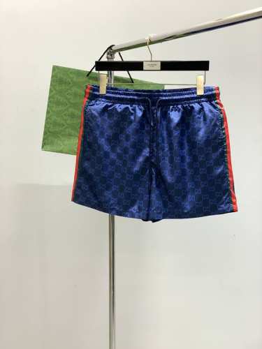 gucci 古驰，2025夏季最新品，专柜同步有售，原单狠货，时尚休闲短裤，进口原版面料，舒适透气，独特设计风格，顶级印花工艺字母图案Logo，原版五金辅料装饰