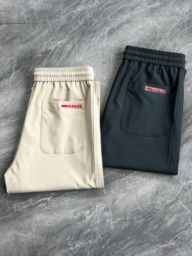 p260 【新品】洋行渠道极品，纯血统品质保证，2025年春夏新品 Pr*Da男士高端科技面料商务休闲裤。极符合P家美学基调的一款休闲款，通体完美沿袭了P家低调