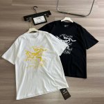 arc'teryx 始祖鸟两色25年新款夏季 字母植绒纯棉短袖上衣 轻奢主义 男女日常通勤穿搭必备单品 正确版本 230克 % 纯棉双纱汗布面料 同缸定染特种加