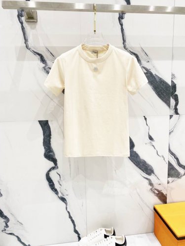 女款] Chanel 香奈儿 2025新款 50支双冰爽棉170G面料 简约小香风五金小标Logo标识 官方同步 高版本 时尚个性 百搭潮流 纯原品质 原版面料