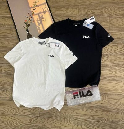 fila 斐乐官方运动速干短袖T恤夏季户外透气运动训练健身休闲圆领上衣短袖 贸易公司纯原订单 国内原厂原装出来的 面料采用棉涤面料 布面平整质地细腻手感顺滑穿着