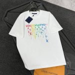 louis Vuitton路易威登 25款高版本 面料采用300克高密度纯棉 不变形 不缩水 三标齐全 男女同款 工艺：数码直喷印花 颜色：白色 黑色 Size