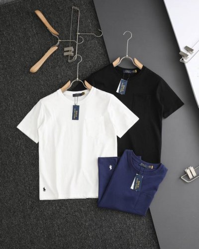 顶级复刻 Ralph Lauren 拉夫劳伦25Ss新款口袋下摆小马刺绣圆领短袖T恤 官网同步 男女同款 小红书热门爆款 各大网红博主纷纷上身 强烈推荐 细节：