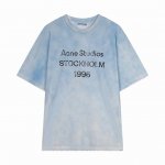 p100 Acne25新款脏脏做旧1996短袖 这谁能抗拒可以穿在一切T恤外套的里边，我真的太爱这个面料了 面料定制麻棉，成衣涂料染色+做旧脏洗+手工剪破洞1: