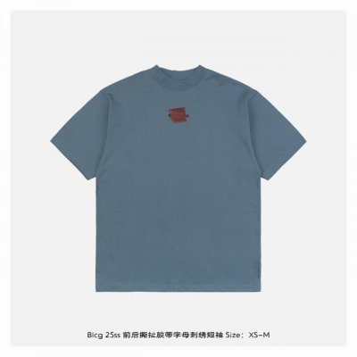 balenciaga 巴黎世家 25Ss 前后撕扯胶带字母刺绣短袖 定织定染 G精梳棉，经双纱强捻工艺处理，确保面料克重稳定，抗皱性优异，同时保持高支数棉质的细