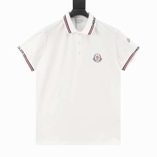 Moncler 蒙口 25Ss 刺绣徽标polo短袖 选用棉质珠地网眼布打造，定制材质260G长绒棉。衣领为双系统提花定织扁机制成，有弹性，不变形。衣服全部原生