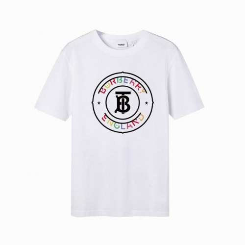 Burberry 巴宝莉22Ss 圆形字母短袖T恤。 高版本，潮流高街情侣T恤，高克重纯棉面料，亲肤顺滑有厚实感，细节到位，独有的品牌辨识度，男女同款入！ 颜色