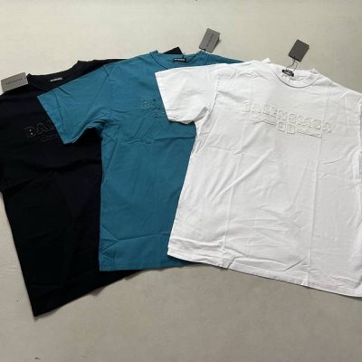 Balenciaga破坏字母水银圆领短袖