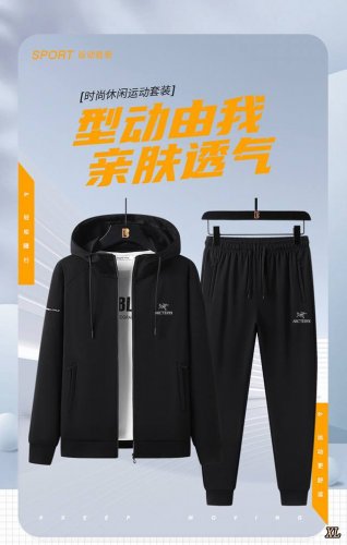 p230 Arc’Teryx始祖鸟 独家实拍上新春季高品质天丝罗马运动套装男女两件套休闲连帽套装潮流百搭卫衣连帽套装，本季主打，货源充足，放心主推，高端品质，经