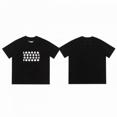 Maison Margiela Mm6 梅森马吉拉 经典镂空日历字母 Logo 情侣圆领短袖 T恤 Color：黑色 Size：S M L Xl Number：