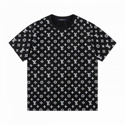 款号T59 Lv 25Ss春夏主题短袖T恤 男女同款 -采用原版280G100%纯棉面料 柔软舒适 螺纹同缸定染零色差 独家品质区别通货 欢迎对比 -颜色： -