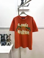 款号R065 Louis Vuitton 路易威登芬达椰树针织短袖 本款短袖圆领衫为针织棉描绘Lv Palm Tree嵌花图案，将热带元素融入品牌标识，为日常造
