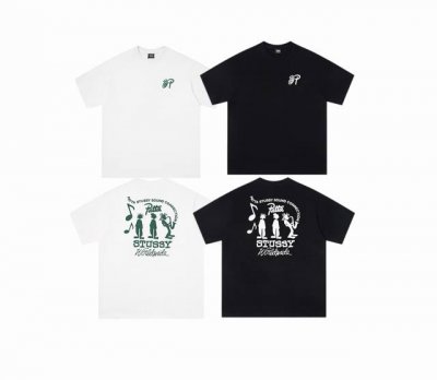 上新款号：S173 Stussy斯图西 Stussy Thermal Stock Tee 夏季系列 Logo徽标印花罗纹舒适圆领短袖T恤 男女同款 原版打造 细