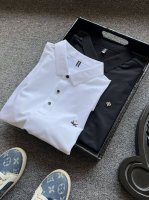 专柜顶级桑蚕丝！ 人气爆款！Ferragamo 菲拉格慕专柜新品桑蚕丝无痕短袖Polo衫！恒隆在售万元级，款号：7772 菲拉格慕家今年顶级冰氧桑蚕丝锦氨棉面料