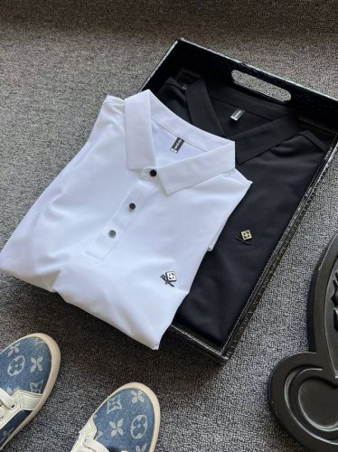 专柜顶级桑蚕丝！ 人气爆款！Ferragamo 菲拉格慕专柜新品桑蚕丝无痕短袖Polo衫！恒隆在售万元级，款号：7772 菲拉格慕家今年顶级冰氧桑蚕丝锦氨棉面料
