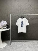 上新 独家臻品 新款Louis Vuitton路易威登Lv宇航员图案Logo印花休闲情侣宽松短袖T恤，独一无二的活性环保面料染色，32支双纱精梳纯棉爽滑手感，纯