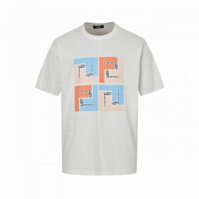 Fendi 芬迪 25Ss 方块字母印花短袖 面料经过2次高温缩水固色 不变形不缩水不起球 26支280G紧密双纱面料 配320G双纱拉架十字紧密高克重螺纹 螺