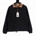 Burberry巴宝利Bbr 菱格纹战马双面连帽夹克外套 反面参考