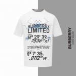 款号#Z38 巴宝莉星星字母数字印花圆领短袖 burberry 官网一致款式 面料 32支双纱280克纯棉面料 同缸同色织染螺纹 颜色一致 工艺 进口机器白墨直