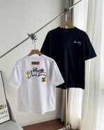 供 - 路易威登男女同款五彩花卉刺绣纯棉短袖 2025春夏最新户外运动休闲T恤 - 追求品质与经典的你 这件路易威登1V 25Ss短袖T恤不容错过 精选优质纯棉