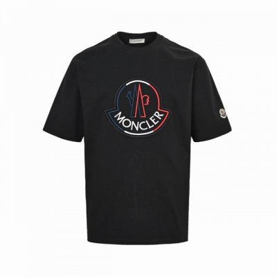 Moncler 蒙口 25Ss 刺绣大Logo短袖 轻奢主义 男女日常通勤穿搭必备单品 正确版本 随意对比 详细特征 260克100% 纯棉双纱汗布面料 面部无
