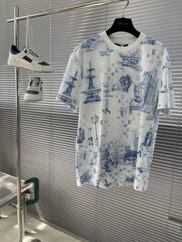 驴牌 印花棉质珠地短袖 精疏棉双股大珠地面料 1*1配套罗纹 布匹直喷 面料酵洗 定制1：1商标 合身版型 尺码：S M L Xl 尺码