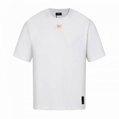 Fendi 芬迪 25Ss新款立体硅胶双Flog圆领短