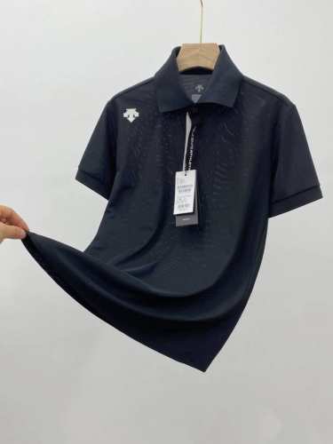 P140 Descente迪桑特Training夏季男士短袖运动速干透气翻领Polo衫新品 上衣Polo衫Polo版型垂直立挺，3D立体裁剪，科技面料版型做工都