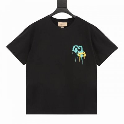 Balenciaga 巴黎世家走秀涂鸦短袖半袖T恤情侣款 面料采用260G 双纱纯棉，做工规整，纹路清晰，穿着舒适！ 宽松版型男女都能驾驭品质随意对比自留主推墙