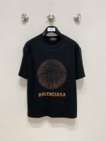市场有仿版认准工艺和面料 25Ss巴黎家纯棉最新面料 最高版本 胸前字母Bal直喷工艺经典标识图案Logo时尚简约潮流短袖，最顶级的品质专柜原单短袖，顶级制作工