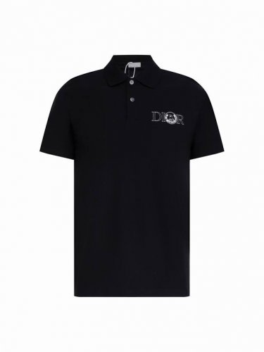 Zp版本 - Dior迪奥 最新官网同步上新 精密刺绣翻领polo衫 -采用原版Zp一致定制索罗娜双珠地面料 螺纹同缸定染零色差 Yb一样克重280G 独家品质
