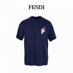 本地自取160 fendi芬迪Fd 3D立体浮雕短袖T恤 160克丝光爽棉1*1索罗纳230克面料，开模双F浮雕，前幅3D立体浮雕采用进口压花机压制而成，面料经