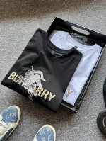 顶级高端桑蚕丝 人气爆款 Burberry 巴宝莉专柜新品战马高端丝光桑蚕丝圆领短袖T恤 恒隆在售千元级 款号 5593 巴宝莉家今年80支高端桑蚕丝丝光棉面料