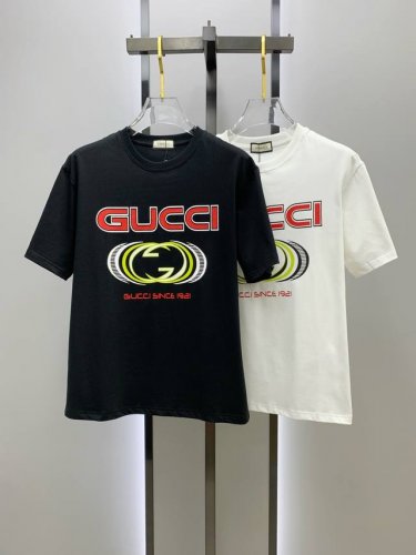 市场有仿版认准工艺和面料 25Ss古家纯棉最新面料 最高版本 胸前字母Gucci撞色直喷工艺！经典标识图案Logo时尚简约潮流短袖，最顶级的品质专柜原单短袖，顶