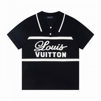 上新： 款号：G405 Louis Vuitton路易威登新款针织polo衫情侣款休闲短袖T恤 1工艺精致细腻，面料丝滑超级透气，手感肤感高级柔顺，细纱针织弹性