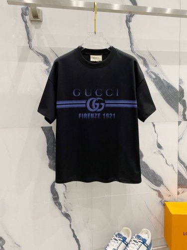 Gucci 古驰 25Ss 经典Gg字母腰带Logo印花标识短袖T恤-顶级版本 可拿版对比区别市场通货 官方同步 高版本 高品质 纯原品质 原版面料 260克纯