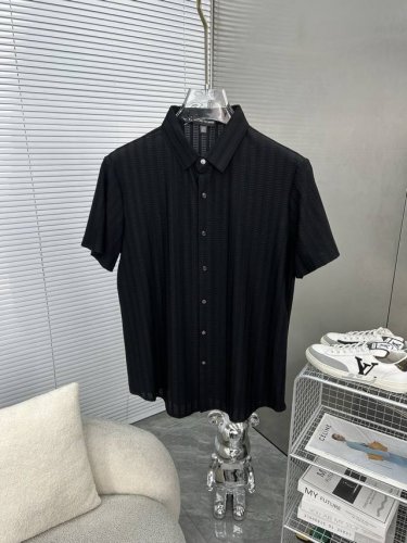Armani阿玛尼 2025春夏最新款衬衫时尚短袖T恤，高级定制面料！贴肤舒适，丝滑透气，耐看又好穿，原厂工艺一丝不苟，型男必备单品，尺码：M-3Xl