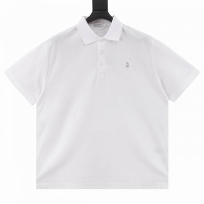 Burberry巴宝莉Bbr 盾牌撞色线短袖polo衫 面料采用原版定制210G全棉朱地布料，螺纹染色原版一致。进口机绣花工艺使得盾牌标识呈现精美的效果，增强了