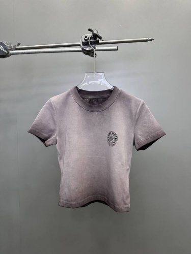 p克罗心 新款小版T，成衣洗水喷色工艺加前后印花，尺码Sml